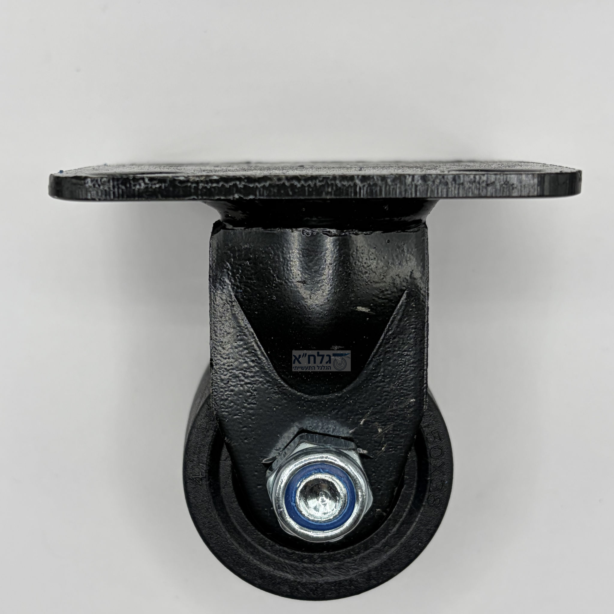 גלגל 50MM ניילון פלטה קבועה לעומס 300 ק"ג