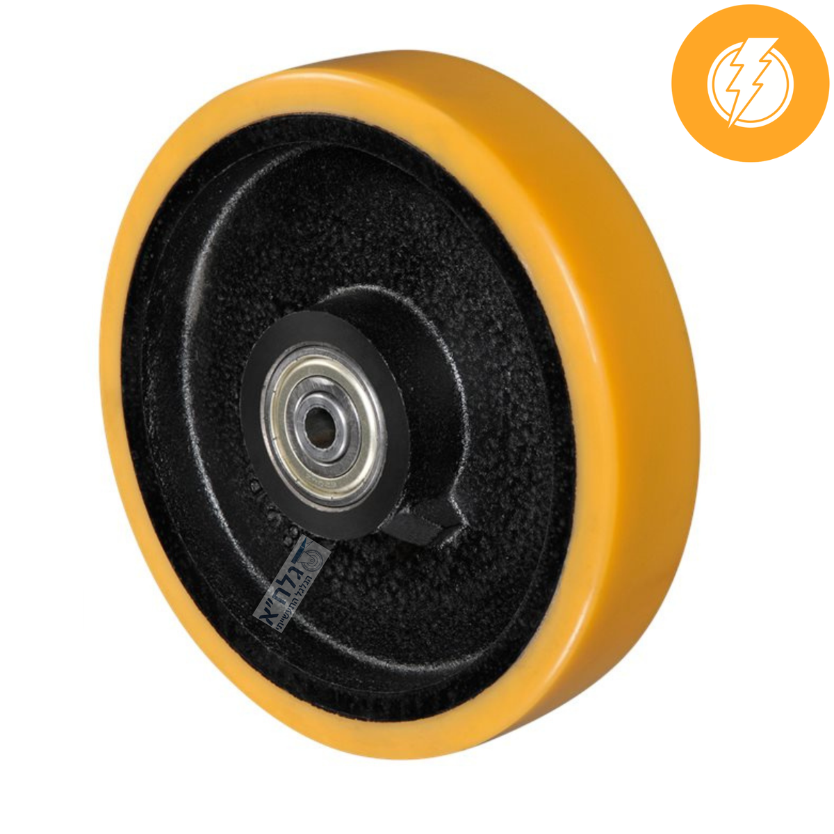 גלגלי יציקת ברזל מגופר פוליאוריטן אנטי סטטי
