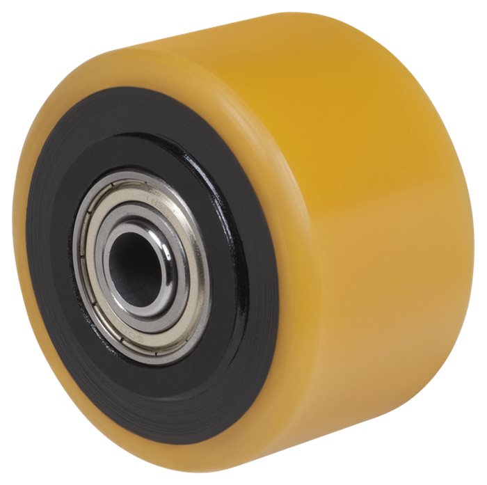 גליל/גלגל "2.5 יציקת ברזל מגופר פוליאוריטאן