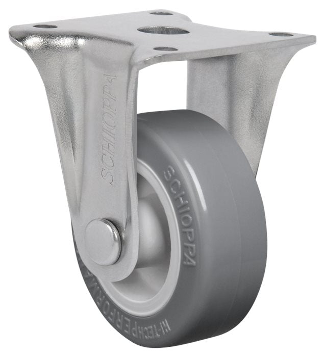 גלגל "2 PVC פלטה מסתובבת + מעצור לעומס 50 ק"ג