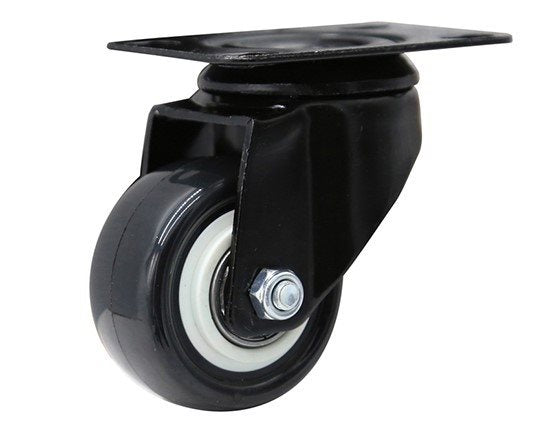 גלגל 40MM PVC פלטה קבועה לעומס 35 ק"ג