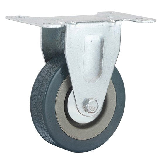 גלגל PVC 75MM חור + מעצור לעומס 70 ק"ג