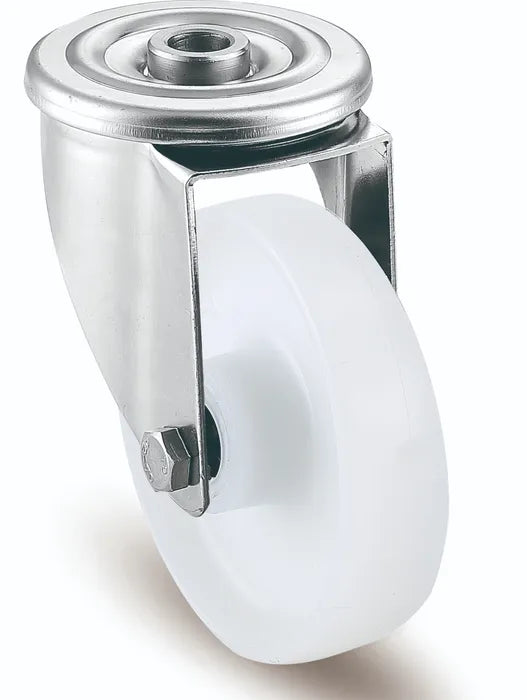 גלגל נירוסטה "3 אוקלון פלטה מסתובבת + מעצור לעומס 150 ק"ג