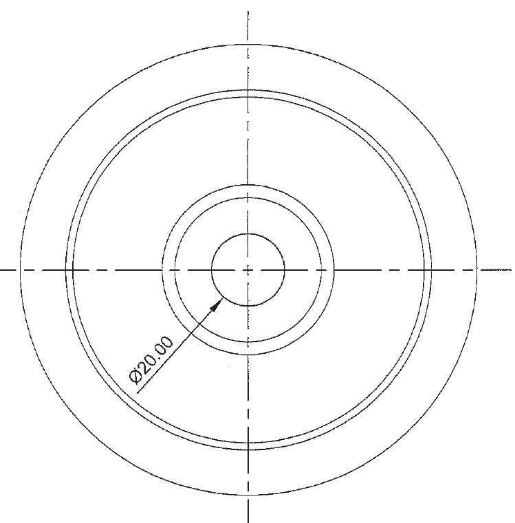 Flanged גלגל "4 יציקת ברזל למסילה