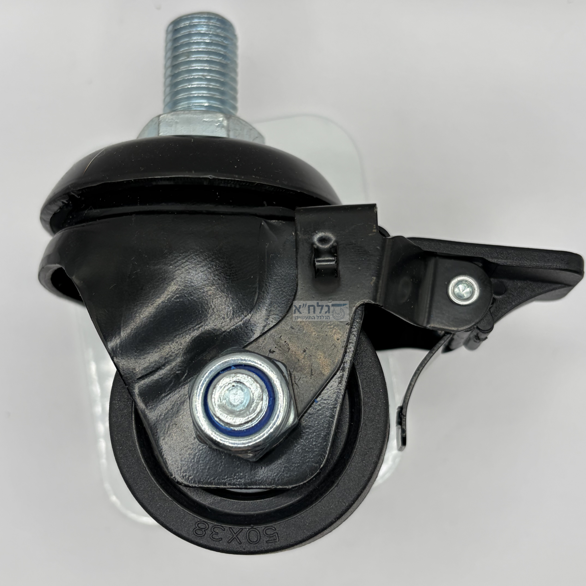 גלגל 50MM ניילון בורג M16X25 + מעצור לעומס 300 ק"ג