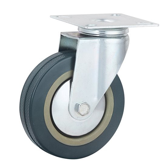 גלגל PVC 75MM פלטה מסתובבת 70 ק"ג