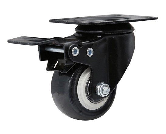 גלגל 50MM PVC הברגה M10X25 לעומס 50 ק"ג