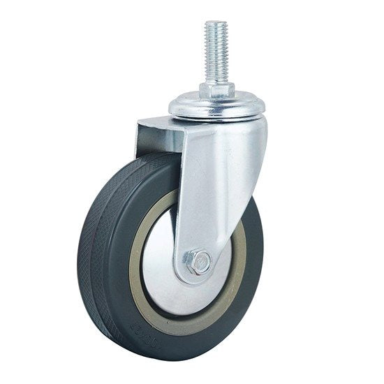 גלגל PVC 75MM פלטה קבועה 70 ק"ג
