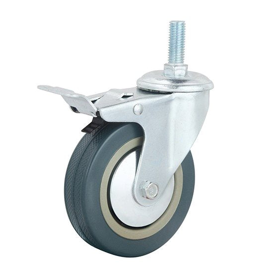 גלגל PVC 75MM פלטה קבועה 70 ק"ג