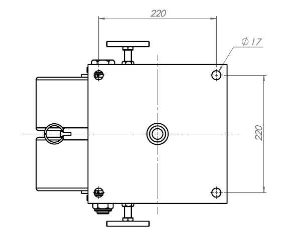 פרויקט גלגל כפול 250MM Anti-static לעומס 3.6 טון